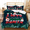 Christmas Bedding Set Linens Duvet Cover Kids Quilt Covers Cartoon Comforter Cover Pillow Case Full Size Decor Bedroom Textile 2