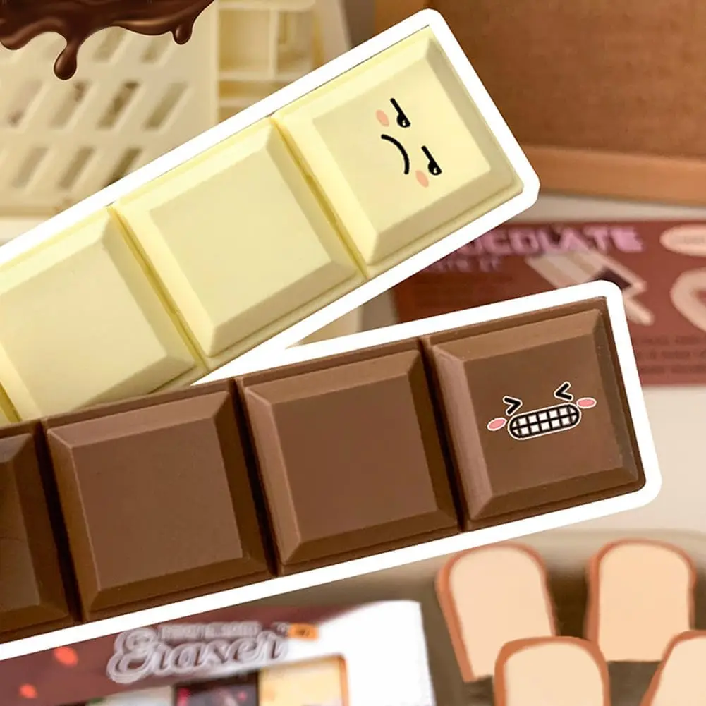 Multi Layer Tearable Eraser Chocolate Cookies Rubber Eraser for Pencils Creative Stationery Office School Student Supplies F642 6