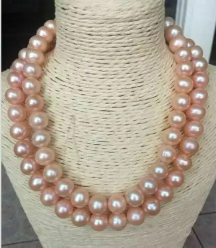 

35" NATURAL ROUND AAAA 9-10MM PINK SOUTH SEA PEARL NECKLACE