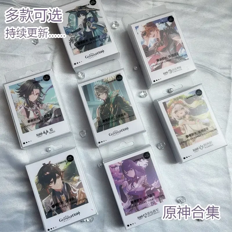 40pcs/set LOMO Cards Beelzebul Bookmark Students Stationary Message Card Kawaii Anime Photocard Nahida Tartaglia Jewelry Giftes kpop photo cards photo cards comics photo cards manga photo cards mini greeting cards anime card bookmark