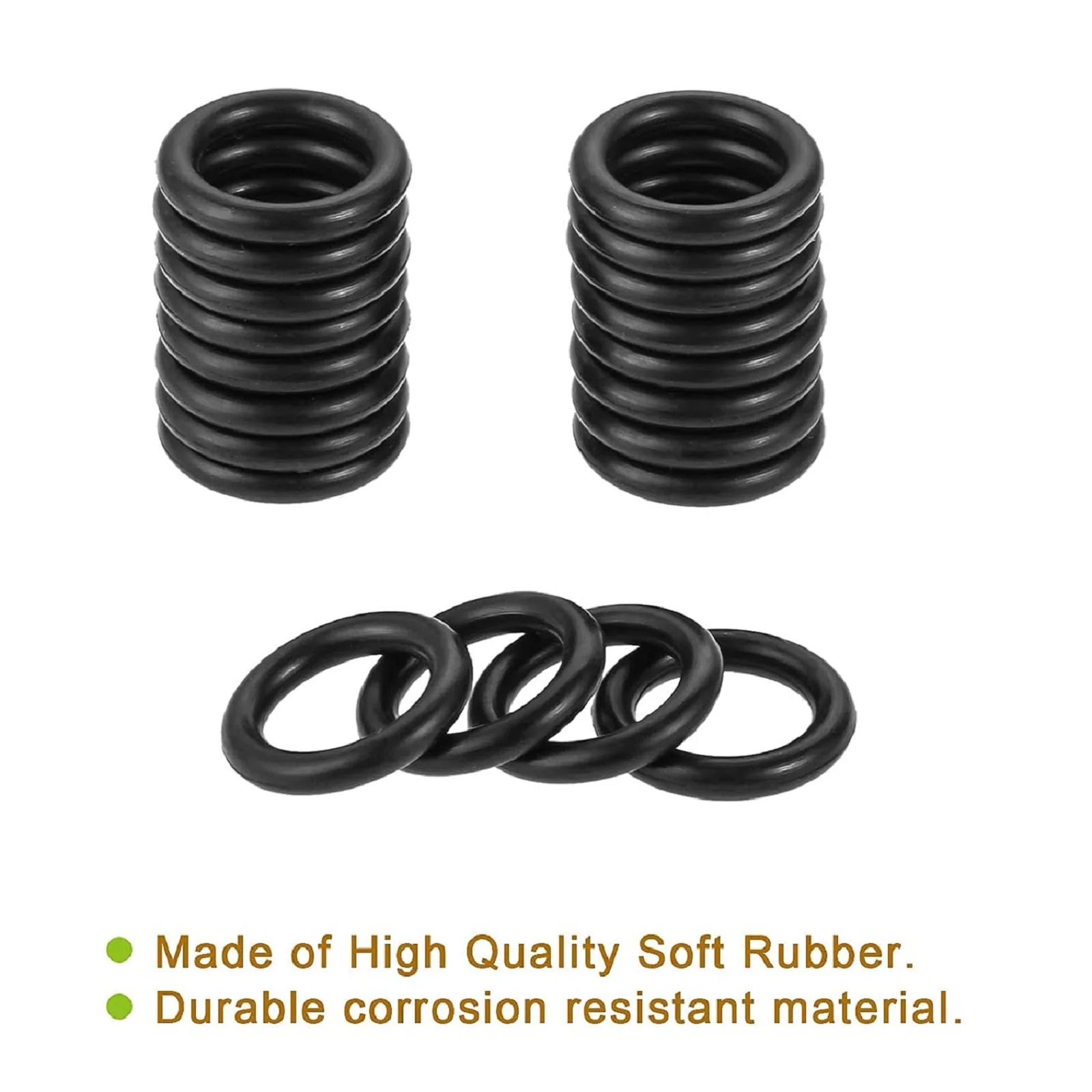 20Pcs Black Soft Rubber Propane Natural Gasket O-Ring Gas Leakage Sealing O-Ring Gaskets for Propane Tank Cylinder POL Connector