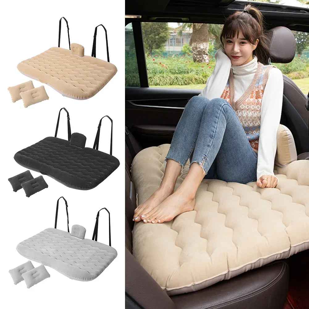 KJOY Car Air Inflatable Travel Mattress Bed Universal for Back Seat Multi functional Sofa Pillow Outdoor Camping Mat Cushion