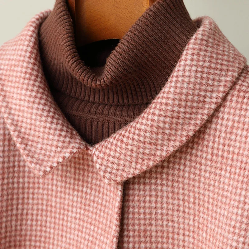 Double-sided Cashmere Coat Women Medium and Long Windbreaker Woolen Coat Japan/South Korea Casual