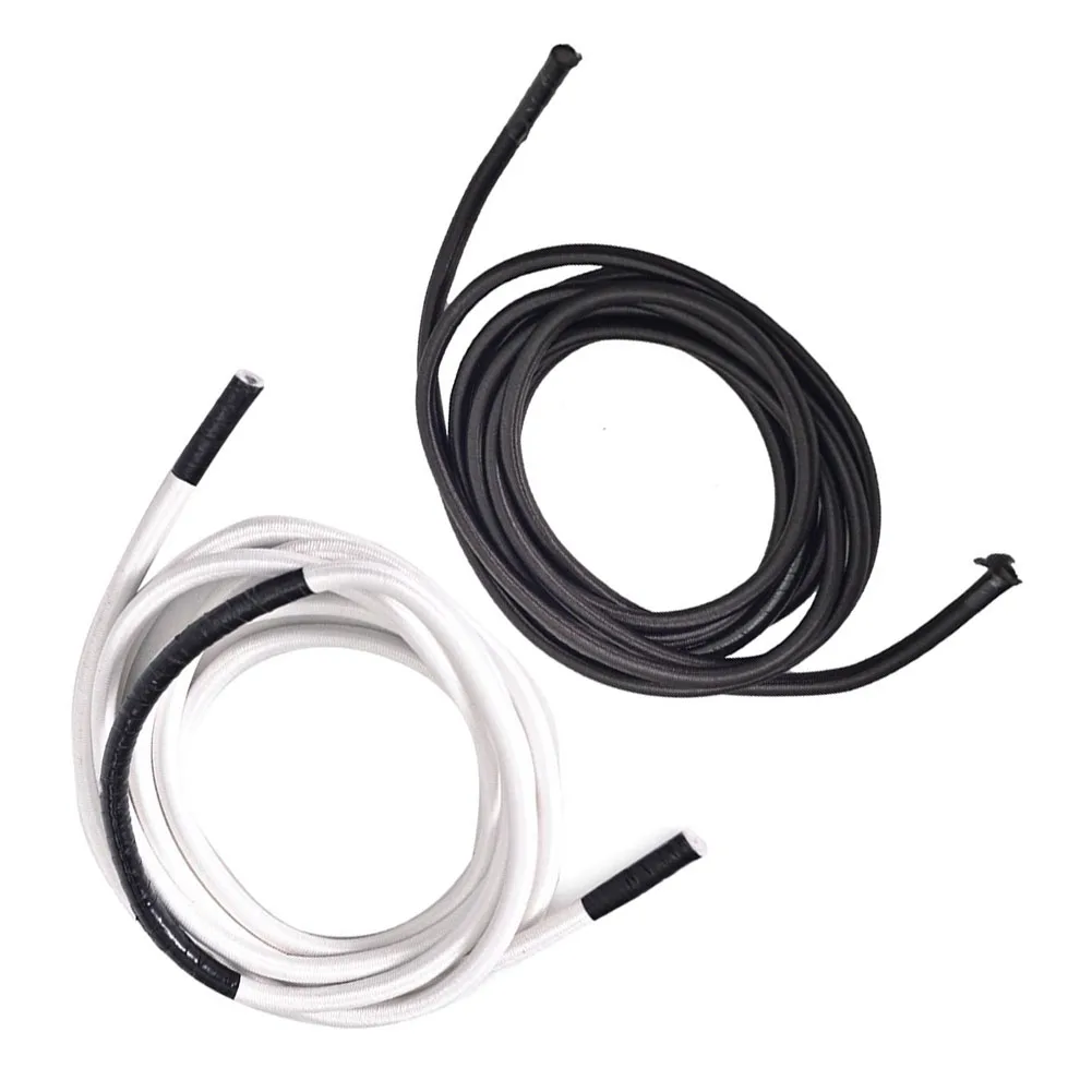 Home Fitness Water Resistance Rowing Machine Accessories Folding Rowing Machine Tension Rope Elastic Rope Black/White