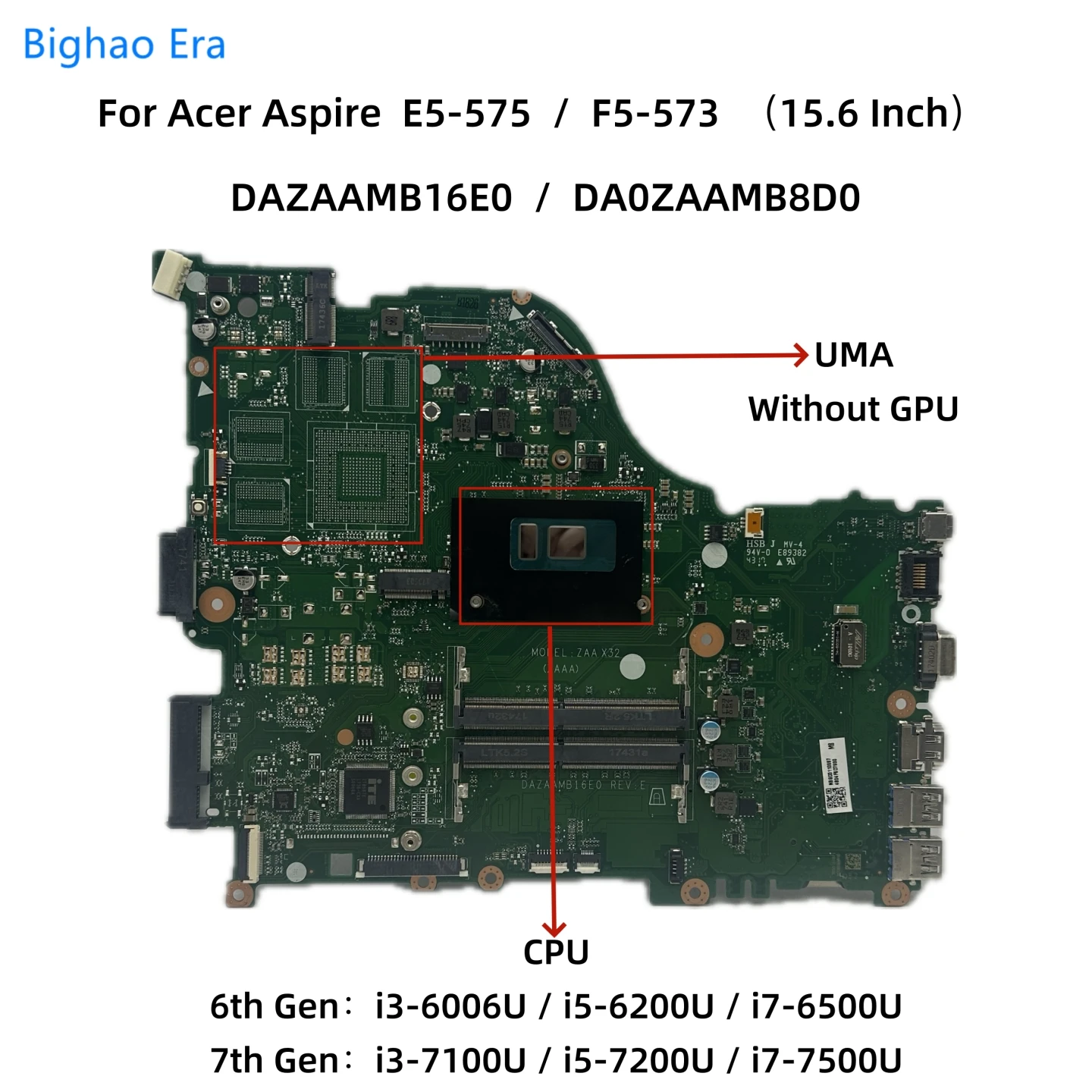 For Acer Aspire E5-575 E5-575G F5-573 F5-573G Laptop Motherboard