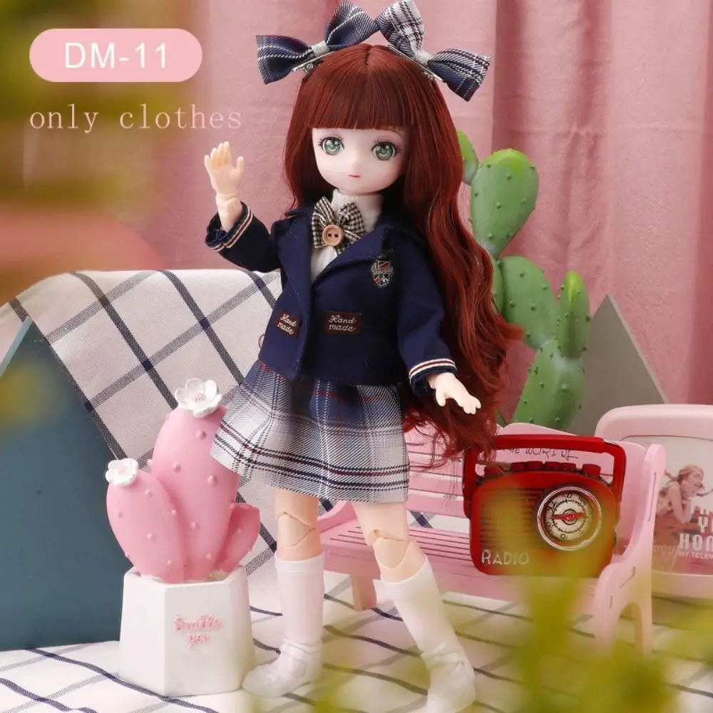 Skirt 30cm BJD Doll Clothes DIY Toys Kawaii 1/6 Bjd Doll Clothes Movable Body Cute 11 Inch BJD Dolls Dress Cotton Doll