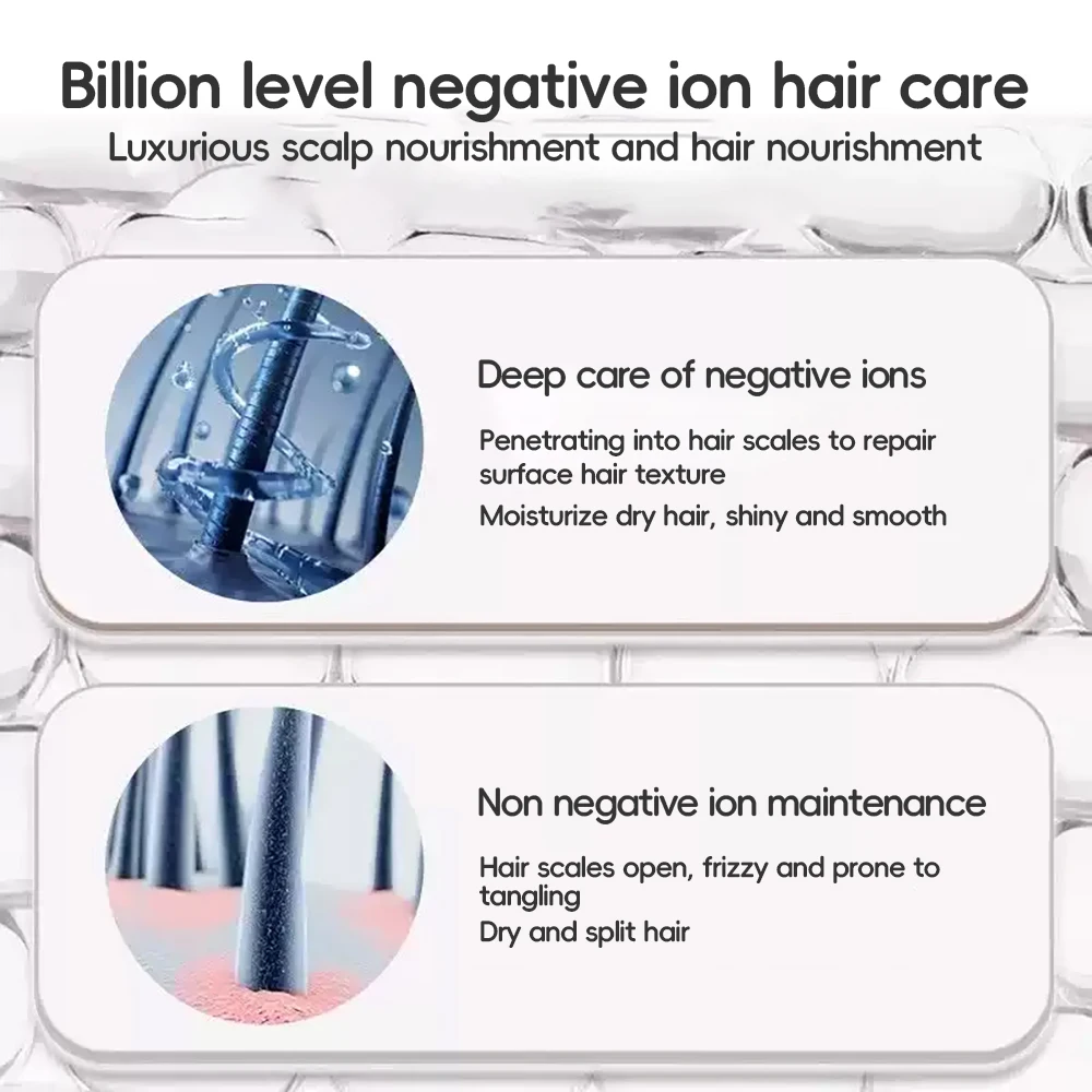 High-speed bladeless negative ion hair dryer 1600W silent noise reduction hair dryer dormitory home beauty salon tool