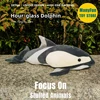 Hour-glass Dolphin High Fidelity Anime Cute Plushie Dolphin Plush Toys Lifelike Animals Simulation Stuffed Doll Kawai Toy Kids 1