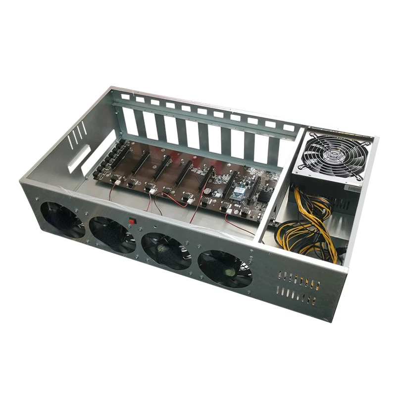 マイニングフレーム 6GPU 6ファン 起動スイッチ付き 【公式通販】