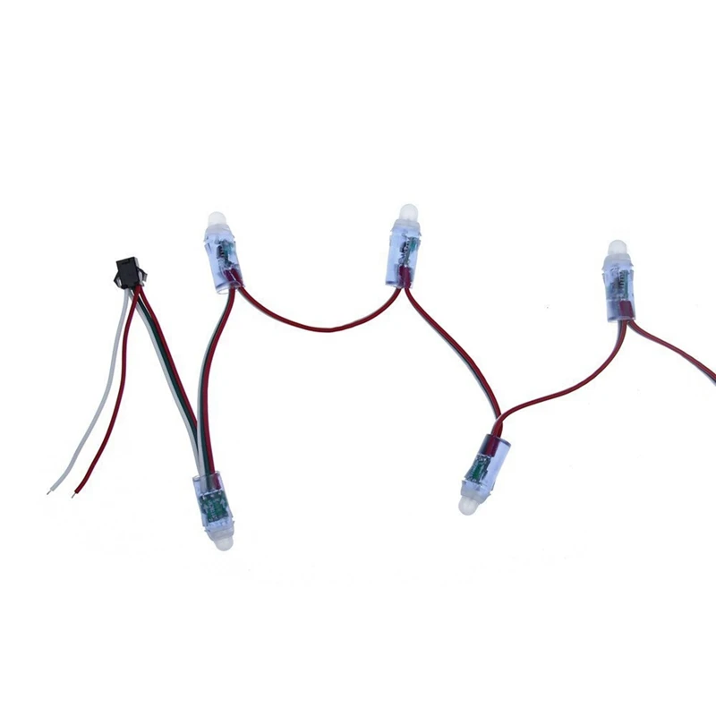 풀 컬러 LED 픽셀 조명 모듈, DC 5V IP68 방수, RGB 2811 1903 IC 디지털 LED 크리스마스 조명, 500 개, 12mm, WS2811