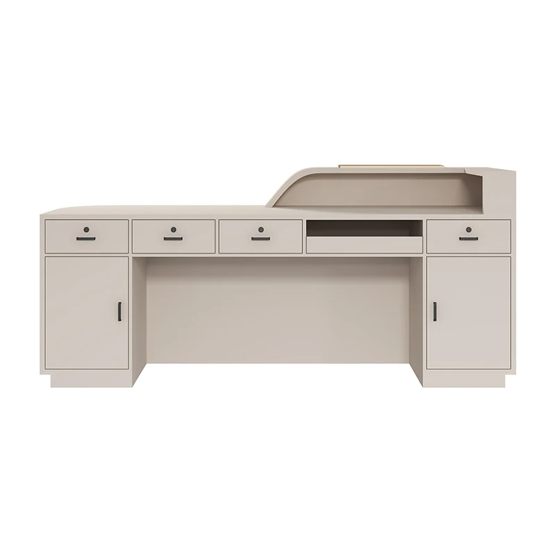 Modern Training Institution Reception Desks Nordic Simple Beauty Salon Shop Counter Church Pulpit Storage Office Furniture FYRD