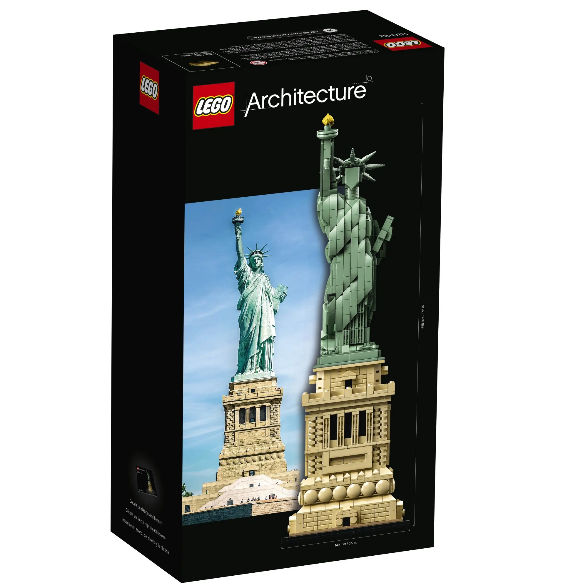 LEGO e architettura statua della libertà 21042 Kit di costruzione  giocattoli (1685 pezzi) - AliExpress