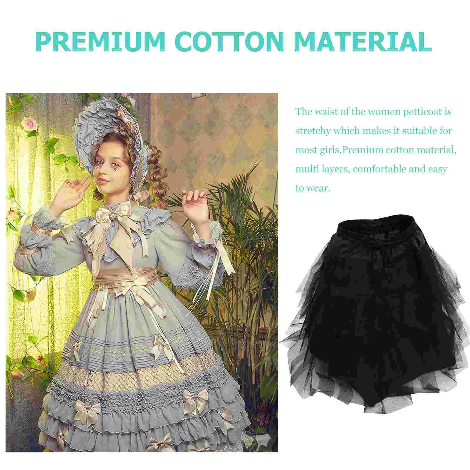Princess Party Dance Skirt Wedding Dress Girls Women Petticoat Underskirt Women's Puffy Tutu