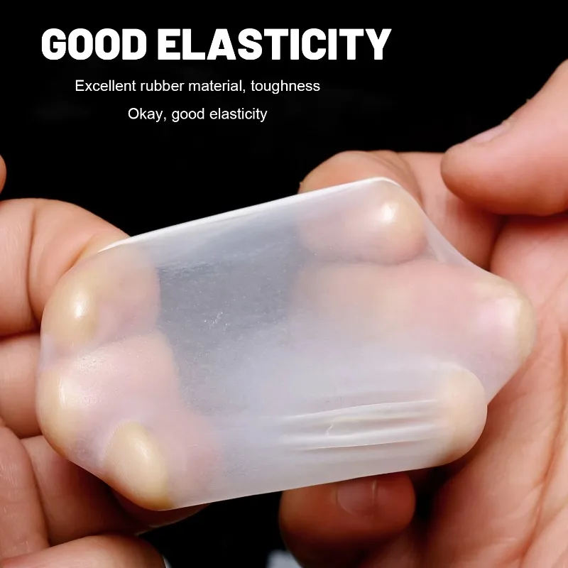 Transparent Finger Sleeve Ultra-thin Frosted Non-slip Dust-free Gloves Nail Protection Finger Sleeve Outdoor Work Latex Gloves 2