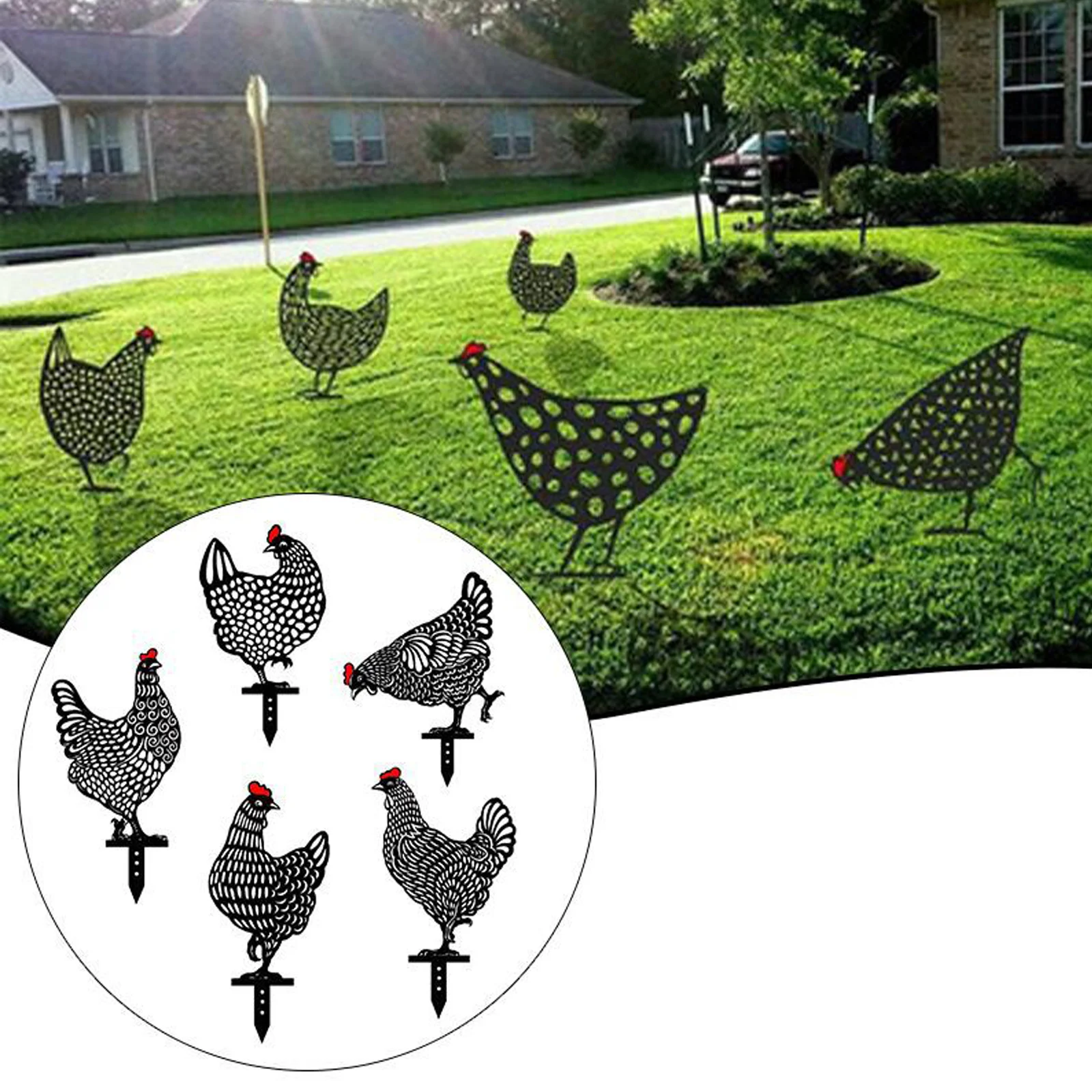 

Simulation Decorations Garden Lawn Black Pastoral Decoration Garden