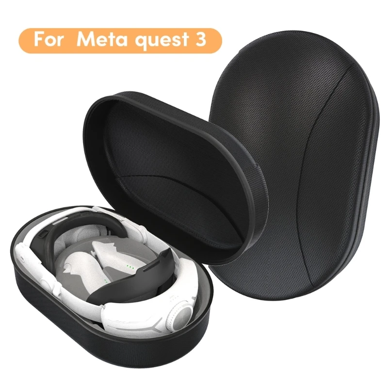 

Storage Bag Portable EVA Hard Box for Headset Safe Storage and Easy Travel Case with Inner Mold Tray Stable Holder DropShipping