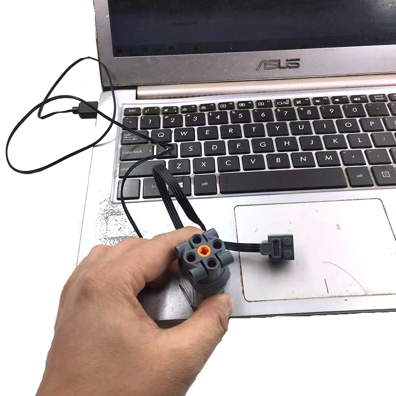 전원 기능 Ev3 9686 PF 익스텐션 케이블 빌딩 블록, 레고 9686 로봇 교육과 호환 가능, 어린이 Moc 브릭 장난감