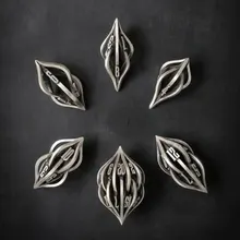 

Arcanum Dice Set 3D Printed Resin Dice Metal DND Dice Set RPG dice for Table Games Creative Handicraft Decoration