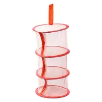 2022 Zipper Bra Drying Basket 3 Layers Drying Rack Net Herb Drying Black Mesh Hanging Dryer Rack for Plant Hydroponics Flowers 1