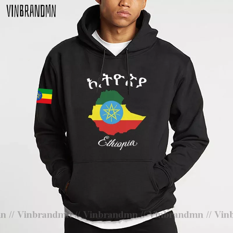 

Vinbrandmn Trendy Ethiopia Map Sweatshirt & Hoodies Ethiopia of Judah Family Hoodie Streetwear Adult Patriot Fleece Pocket Hoody