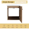 18" Floating Bathroom Vanity with Sink, 18 Inch Single Sink Wall Mounted Bathroom Vanity,1 Door and White Ceramic Basin Sink Top 4