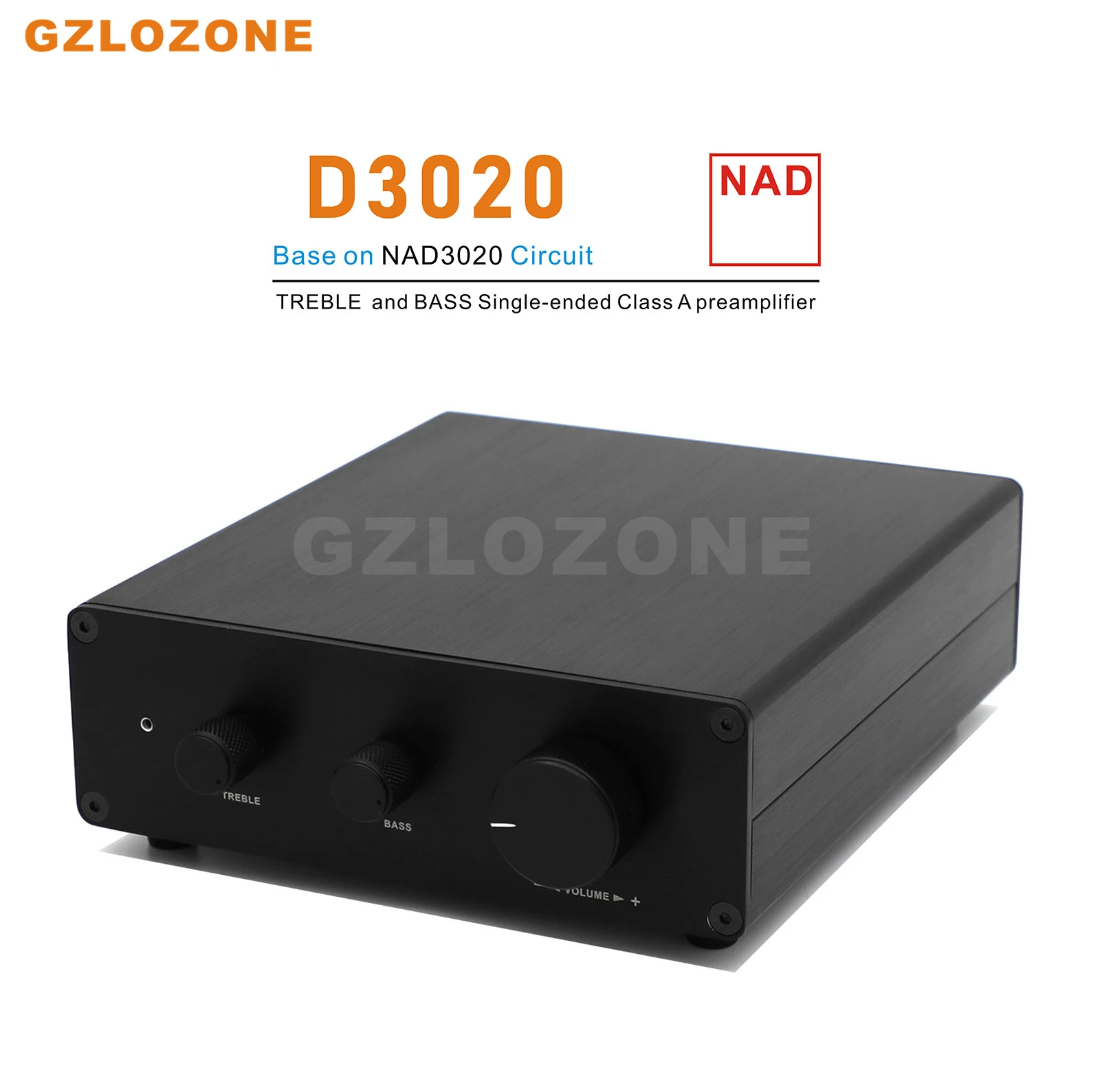 

D3020 TREBLE And BASS Single-ended Class A Preamplifier Base On NAD3020 Circuit