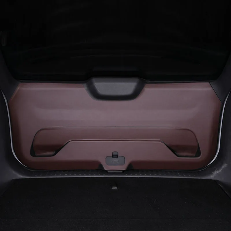 

Kx11 GEELY Monjaro Manjaro 2022 2023 Xingyue L Car Trunk Tailgate Anti Kick and Dust Pad Protection PU Leather Pad