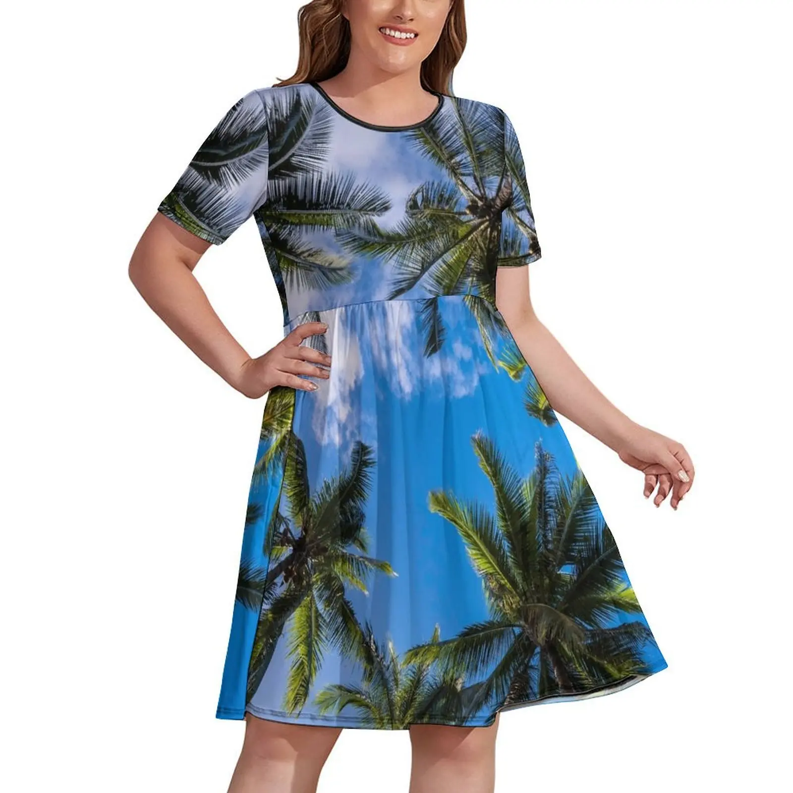 

Coconut Tree Dress dress women summer Casual dresses