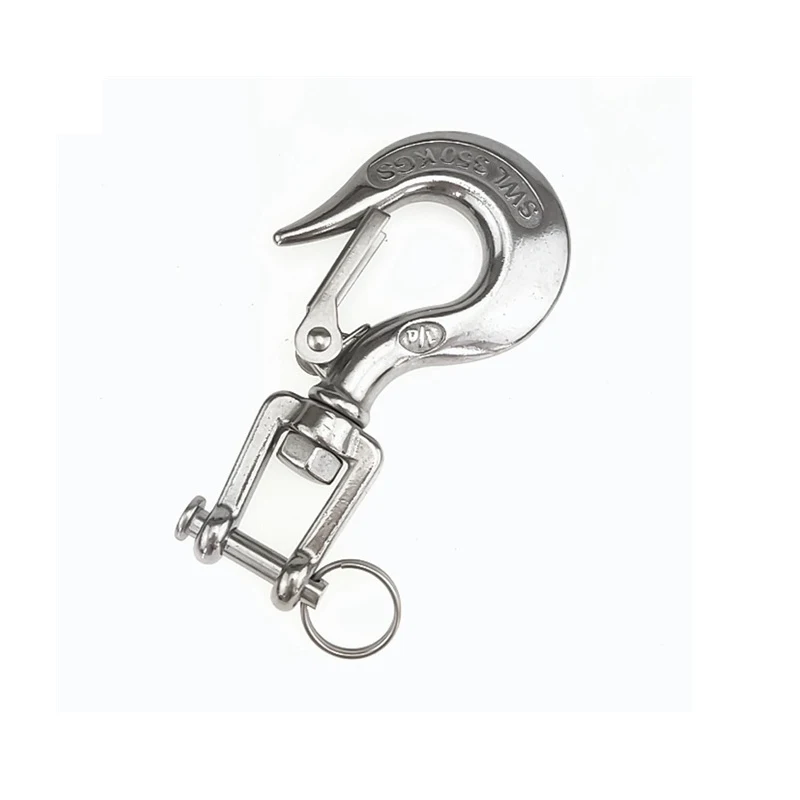 

Opening Lifting Cargo Hook Thick Body Anti-off 360 Degree Rotation Load 150/350/650/1000/1500kg 304 Stainless Steel