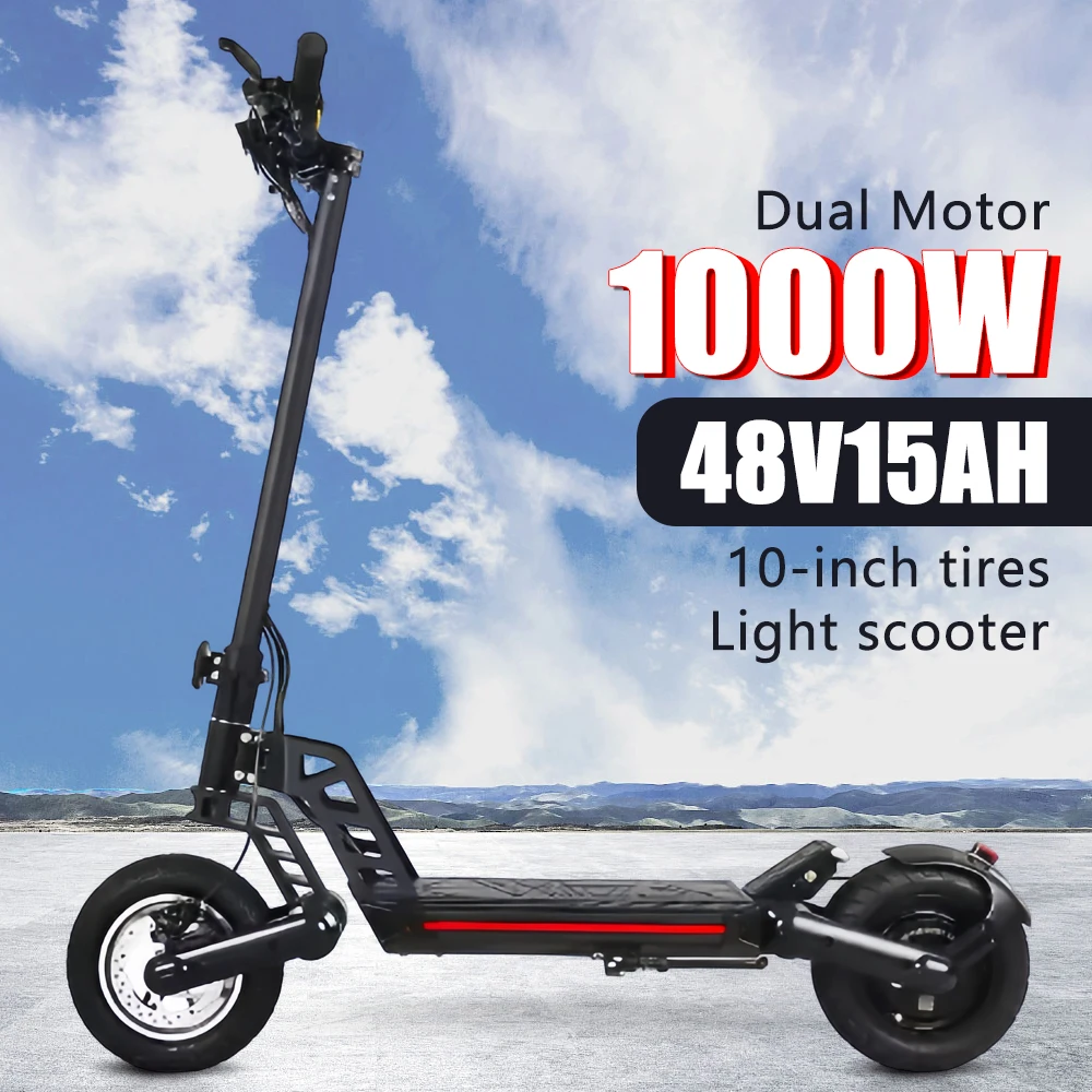 Electric Scooter 1000W Motor Adult Foldable Scooter 48v 15ah Battery Long Range 60km Kugoo G2 Pro China Warehouse