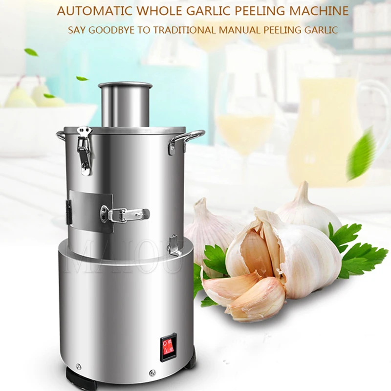 110/220V Electric Garlic Peeler Machine Peeling Stainless Steel Commercial for Home Grain Separator Restaurant Barbecue 6