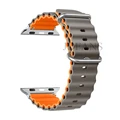 Gray with orange