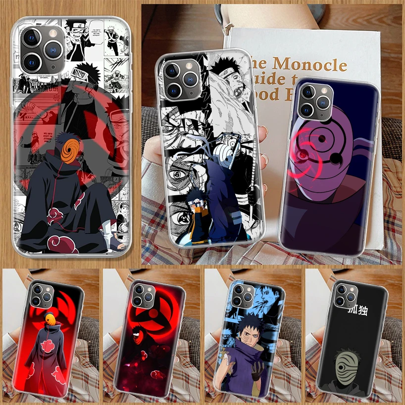 best iphone 11 cases נארוטו obito אוצ 'יהא מקרה טלפון עבור Apple iPhone 11 13 12 פרו XS Max XR X 7 8 6 6S בתוספת מיני 5 5S SE רך חזור מעטפת כיסוי Coque 11 cases