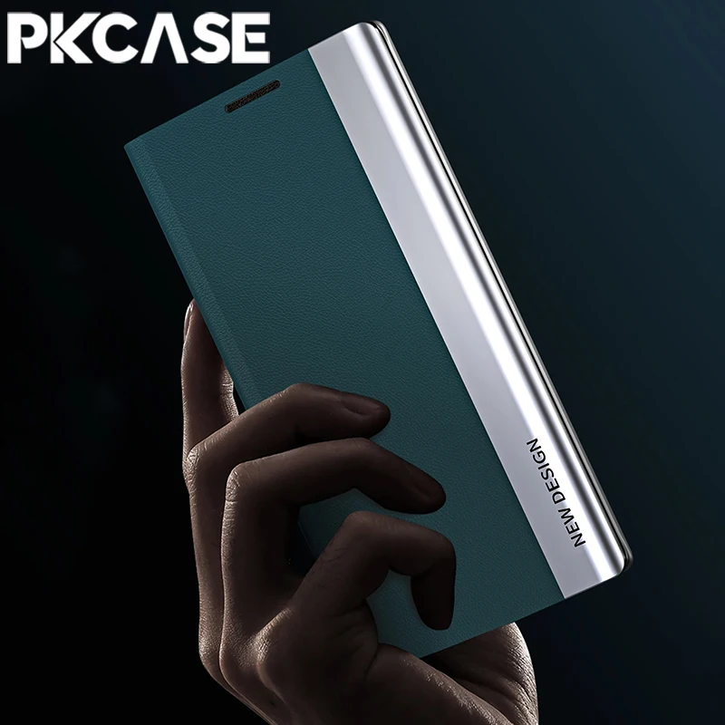 Magnetic Flip Leather Phone Case with Kickstand Feature