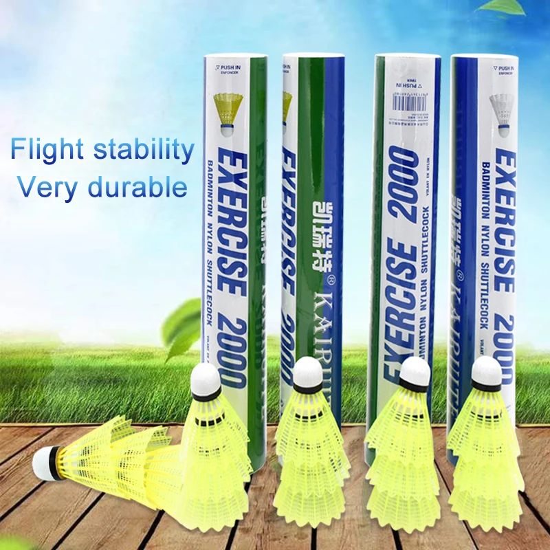 Nylon Badminton Ball 3/6/12 Packs Durable badminton shuttlecock,badminton ball