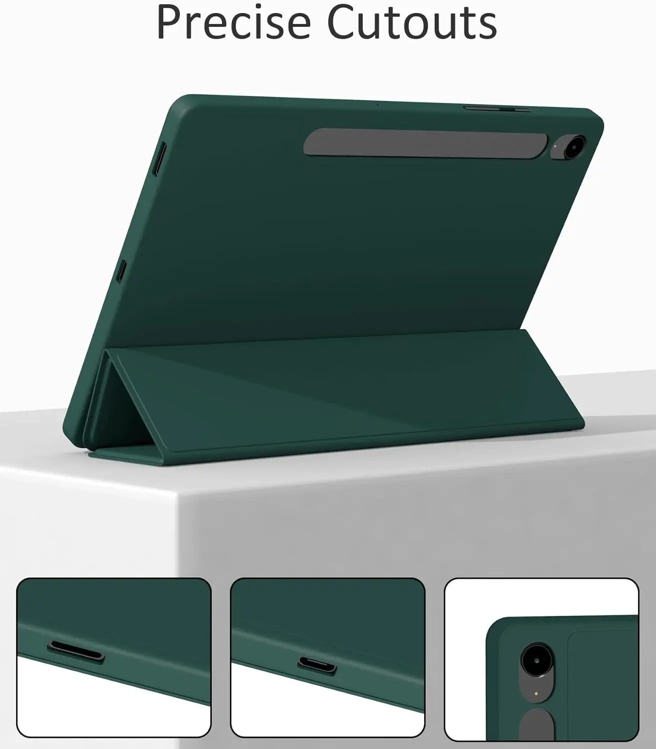 Tri-fold Flip Case Magnetic Stand PU Leather Protective Tablet Cover