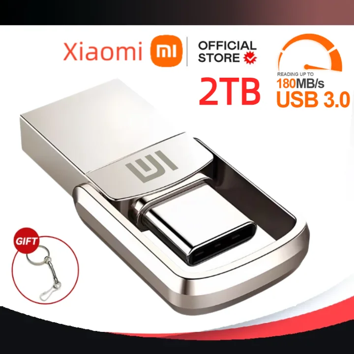 USB Flash Drive Xiaomi 2tb 3.2 Type C 64G 128GB 256g PC Smartphone Storage U Disk
