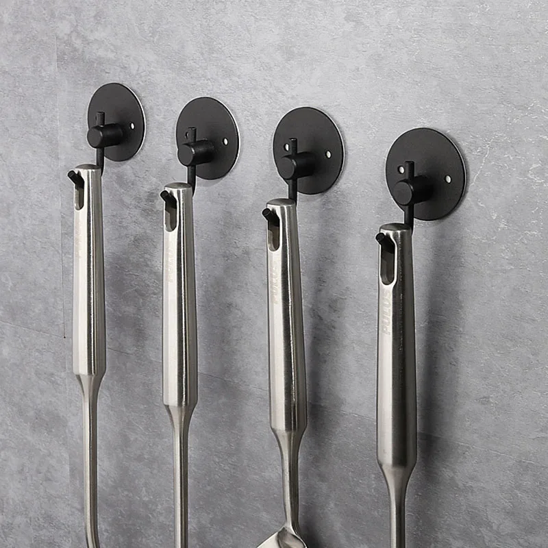 

3/2/1PCS Space Aluminum Strong Sticky Hook Metal Coat Hooks Clothes Hanger Key Holder Bathroom Organizer Kitchen Accessories