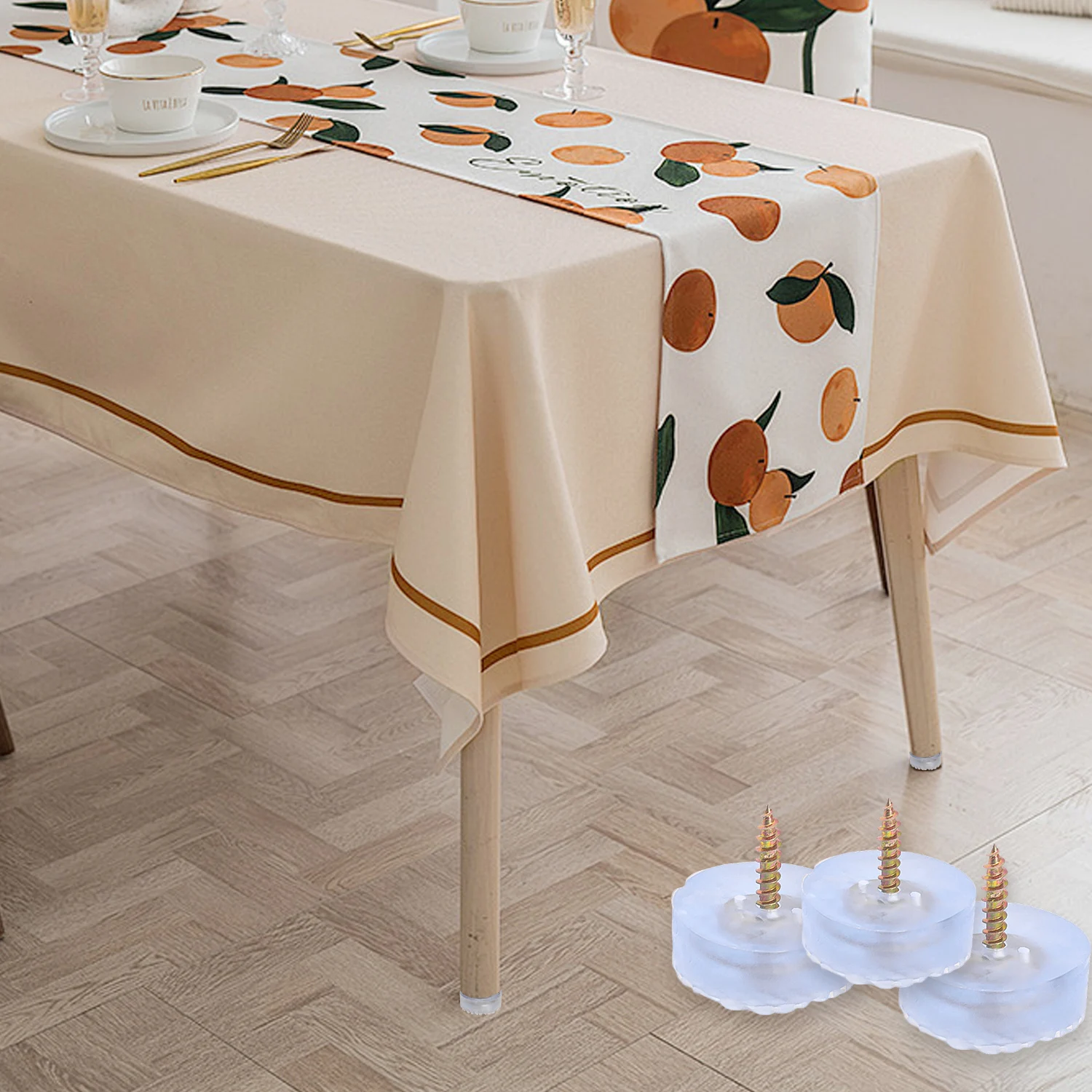 Enhanced Rubber Furniture Leg Bumpers with Non-Slip Grip and Shock Absorption