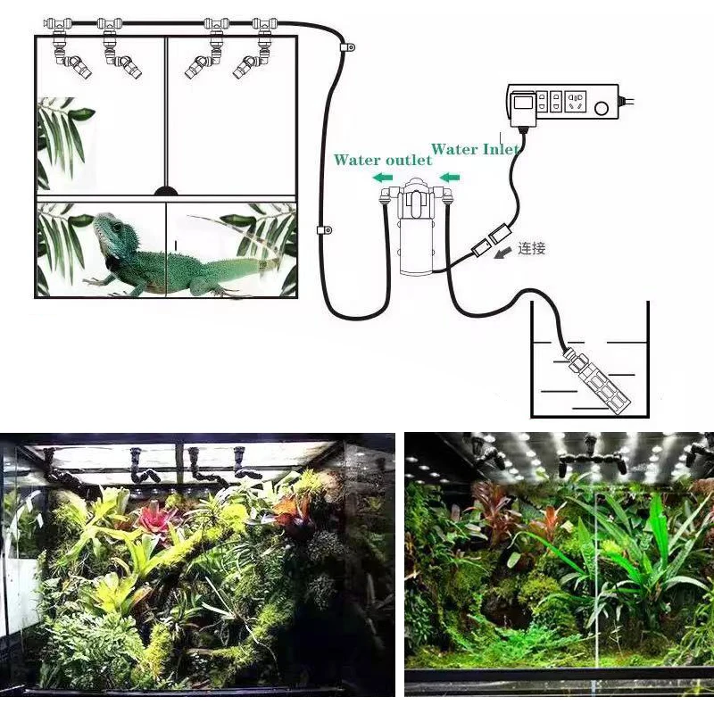 Rainforest Terrariums Humidifier Sprinkler Garden Irrigation Reptile Spray Watering Equipment 3