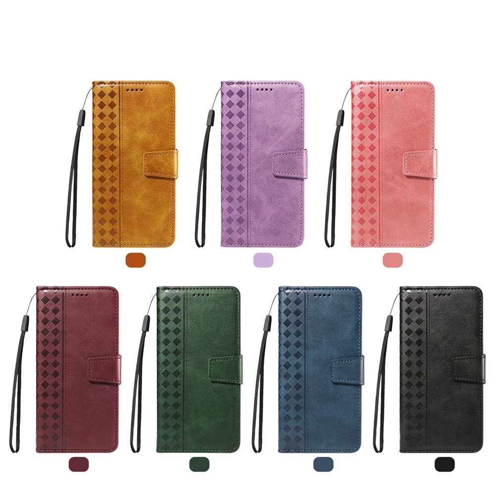 Magnetic Luxury Leather Phone Case with Cat Dandelion Design