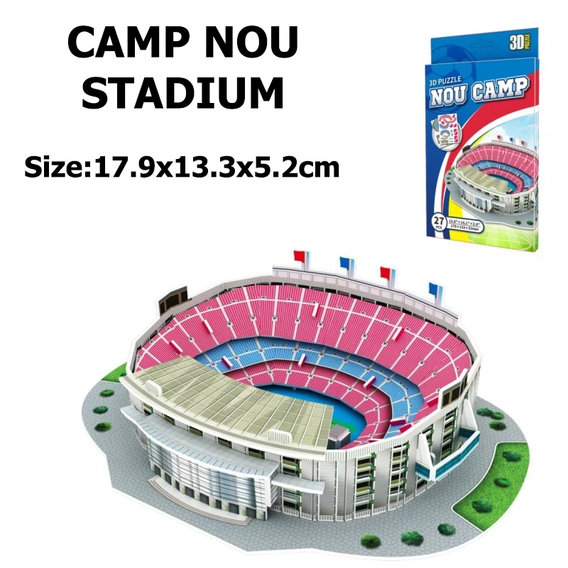 Creative DIY 3D Paper Football Field Stadium Ornament - Unique Home and Desk Decoration Gift