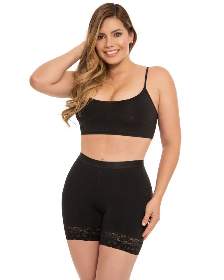 Non-Marking Shorts Low Waist Hip-Lifting Shorts Abdomen Control Bodysuit Flat Belt Stretch Shapewear Slimming Panties