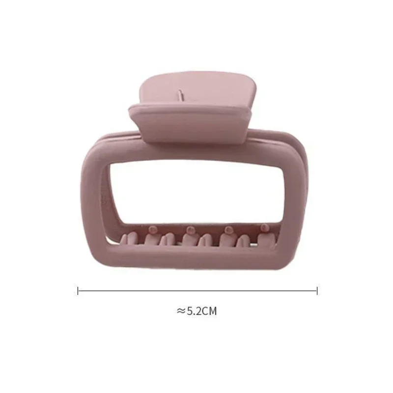 Minimalist Matte Square Hair Claw Clip - Non-Slip Styling Accessory