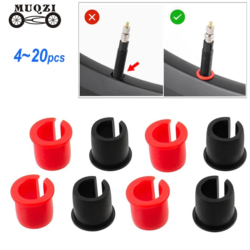 4/8/10/20pcs Bike Schrader Valve Rim Convert to Presta Valve Adapter MTB Road Bicycle Rim Inner Tube Plug Hole Inserter bike valve adapters