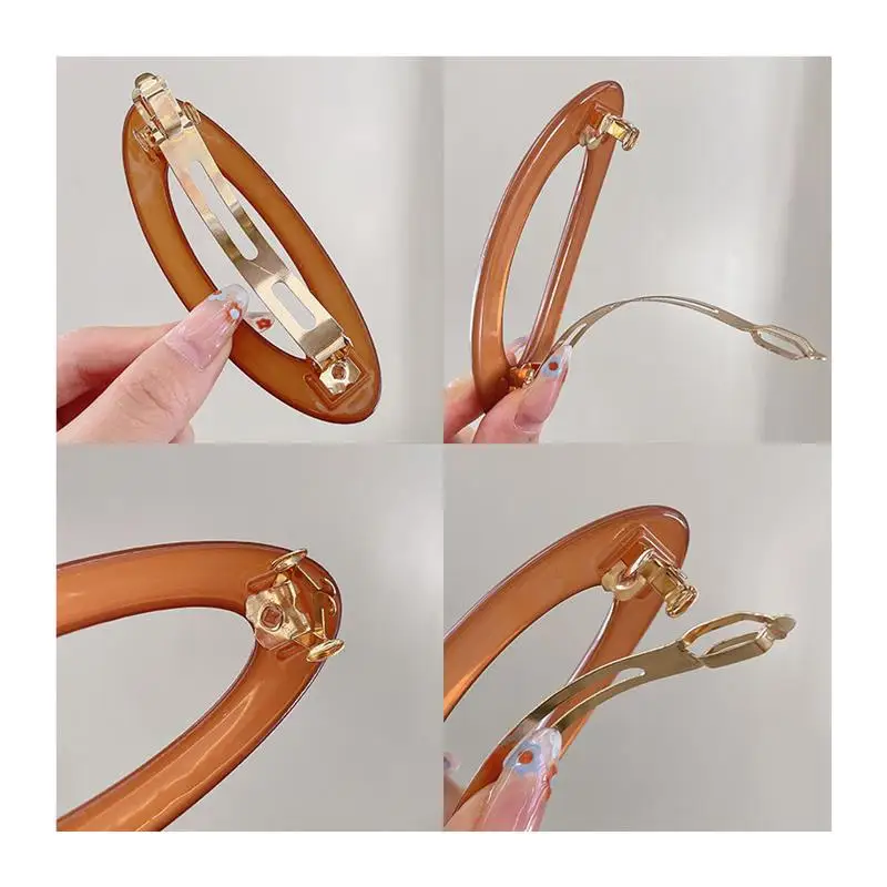 Koreaanse haarclips van metaal en gelei voor dames_voghion.com