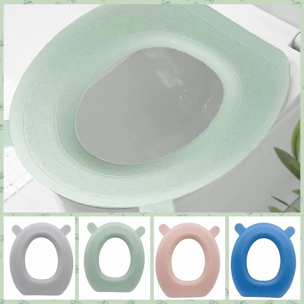 

With Handle EVA Toilet Seat Cover Soft Universal Reusable Closestool Mat Thicker Waterproof Toilet Seat Cushion Lavatory