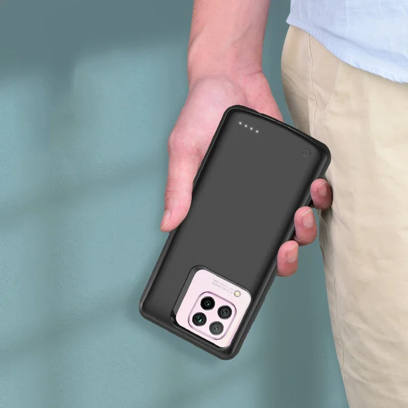 Slim Battery Case For Huawei P40 Lite shockproof Power Bank Charger Case Back clip battery Charging Cover For Huawei Nova 7i