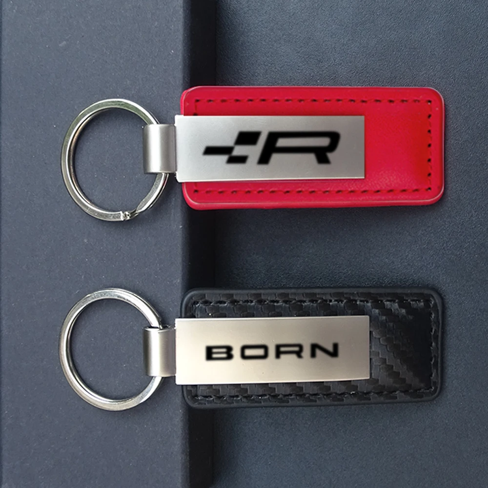 For Cupra Born Car Key Chain Rings Carbon Fiber Keychain Car – the