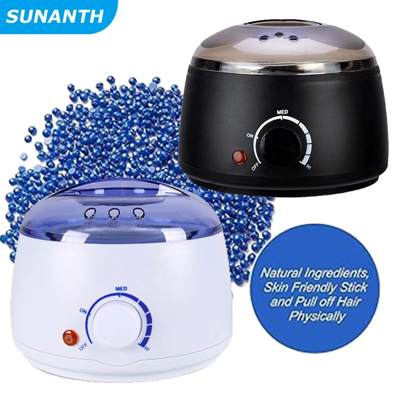 Waxing Kit Depilatory Hard Wax Beans Wax Warmer Machine Complete Hair Removal for Body Heater Machine Epilator Wax-Melt Pot wax heater,hair removal wax,hard wax beans,hair removal tool,beauty wax